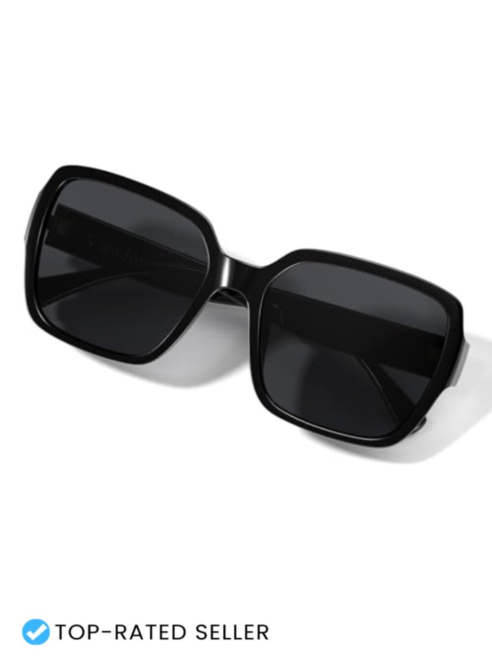 Polarized Oversized Square Sunglasses UV400 Women's Designer Style